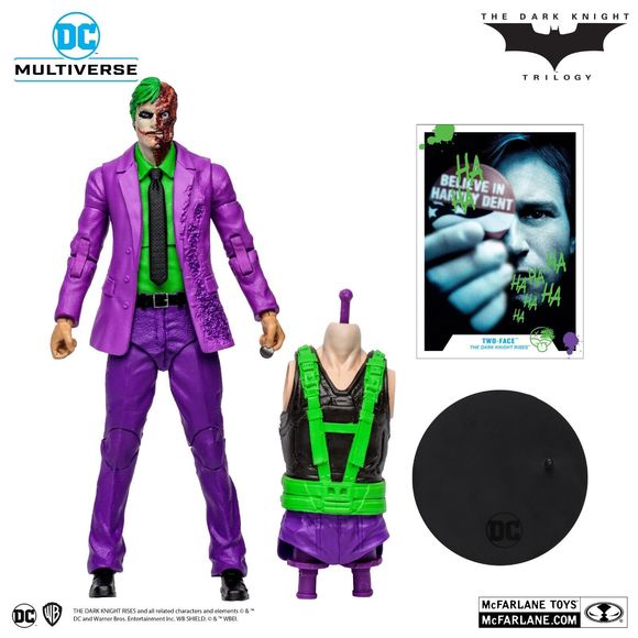DC Multiverse McFarlane Gold Label Jokerized Two-Face Exclusive 7" Collection - Picture 3 of 7